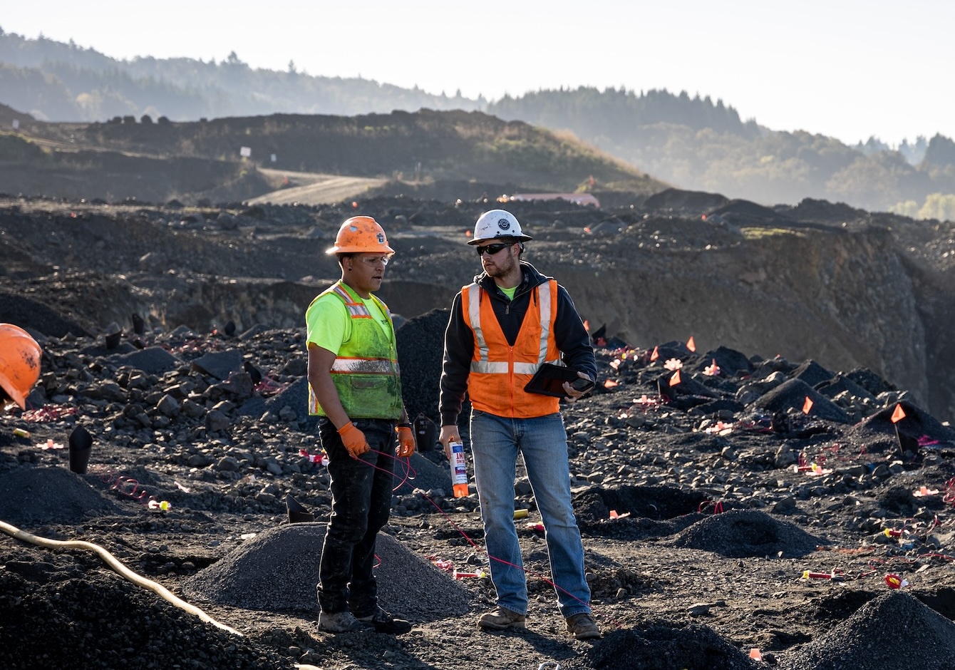 Construction housing development rock blasting rock drilling